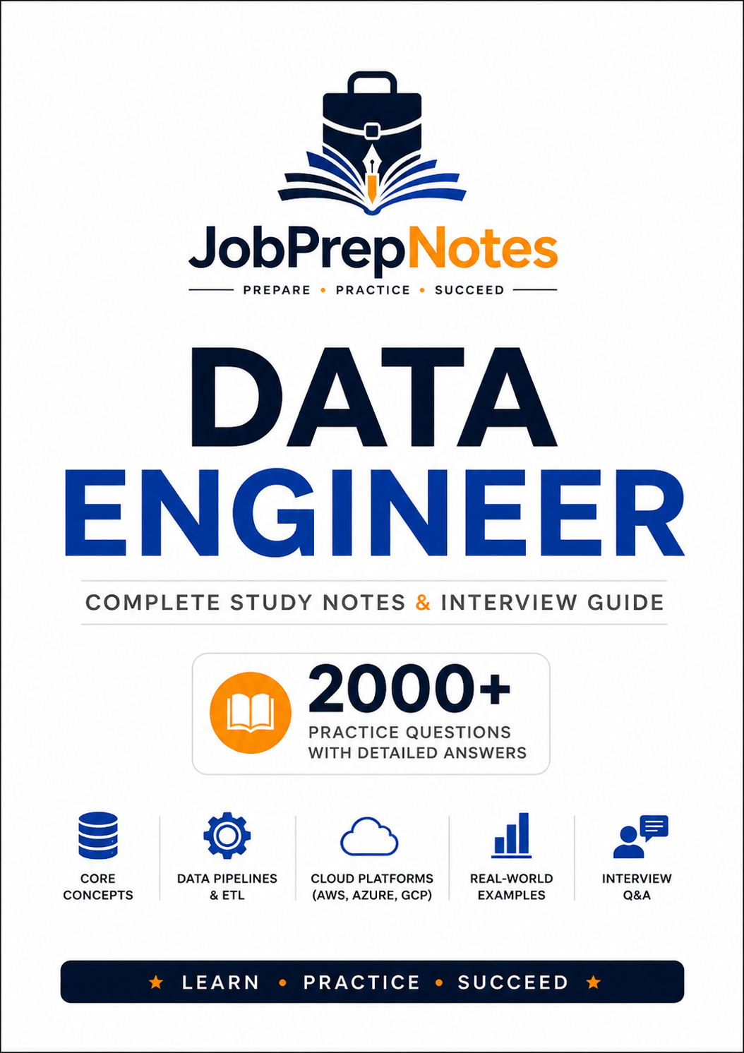 Data Engineering Interview Questions 2000+ β interview preparation PDF cover